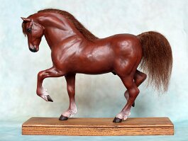 Spellbound, Welsh Cob Section D stallion. Breyer Roxana r/r/h in the late 1980’s